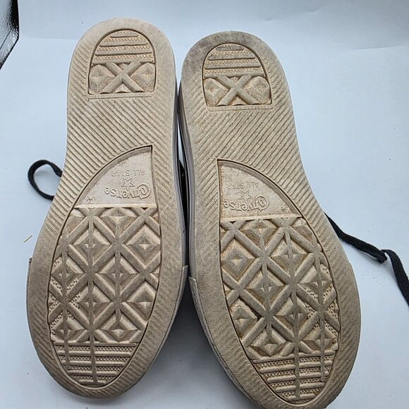 Converse Chuck Taylor Eva Lift Kids Size 1 Black White Platform Shoes A01015C - Picture 8 of 13